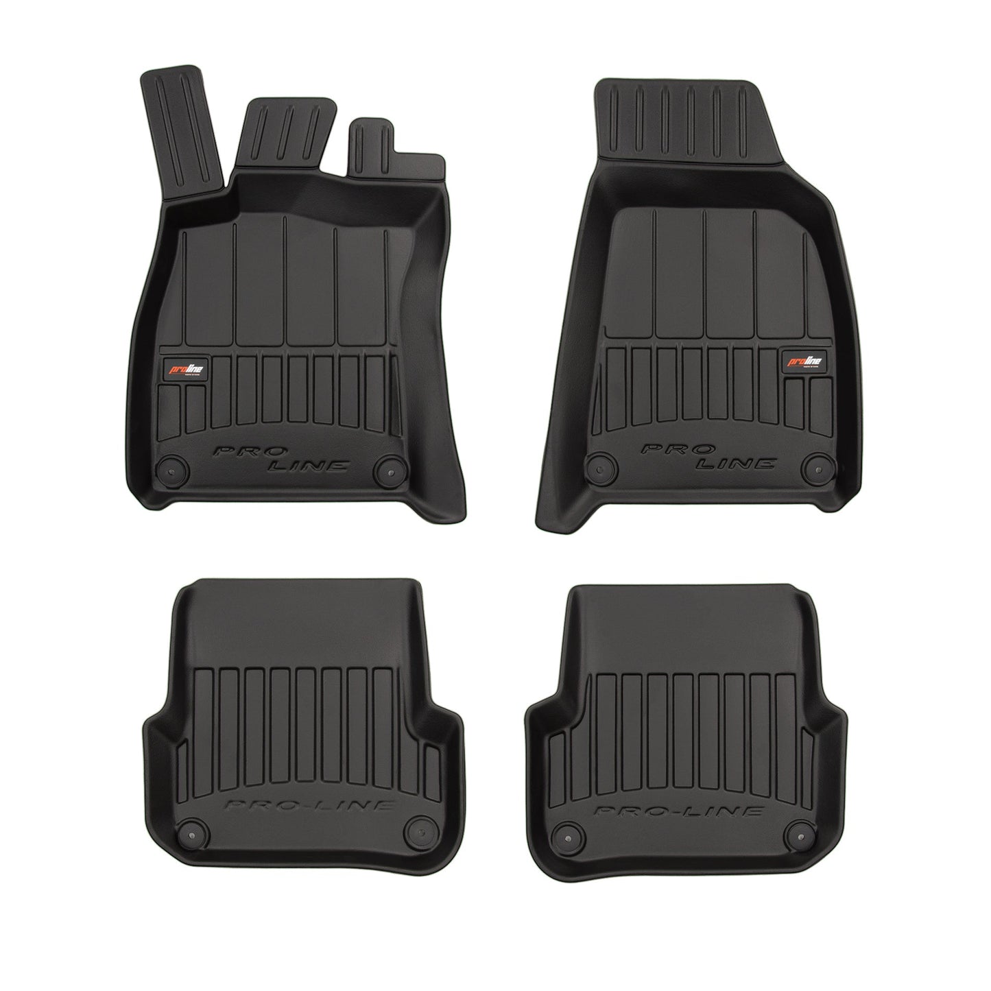 Covorase auto tip tavita Audi A6 C6 fabricatie 2004 - 03.2006, caroserie combi, inainte de facelift, distanța dintre prinderile din spate: 37.5 cm #1 - Auto Alorria
