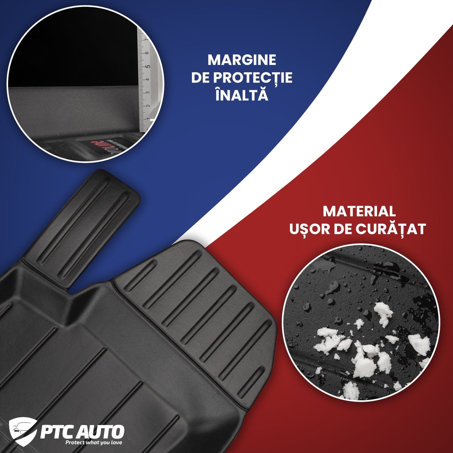 Covorase auto tip tavita Mercedes C-Class W205, an fabricatie 03.2014 - 11.2020, caroserie sedan | 3D409583