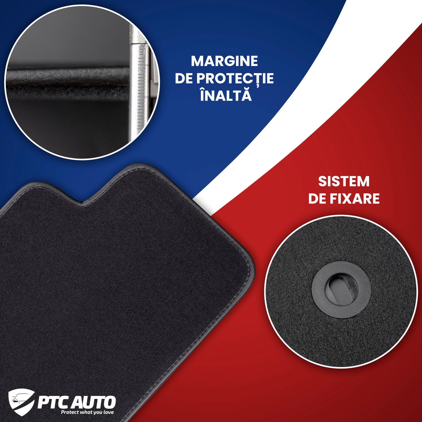 Covorase auto mocheta (negru) BMW Seria 5 E60, an fabricatie 07.2003 - 02.2010, caroserie sedan | M040560