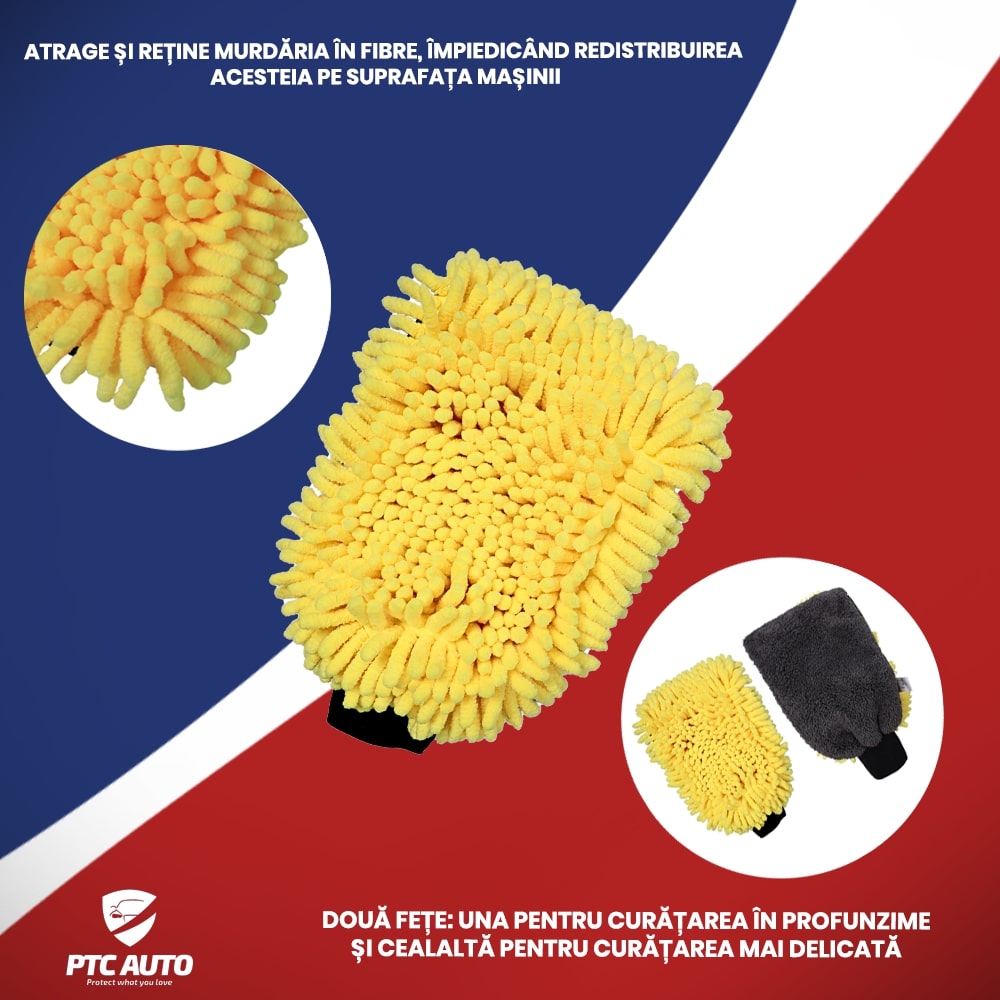 Pachet: 2 x Prosop microfibra ultra large Arka Ride 1000 GSM + 2 x manusa CADOU - Auto Alorria