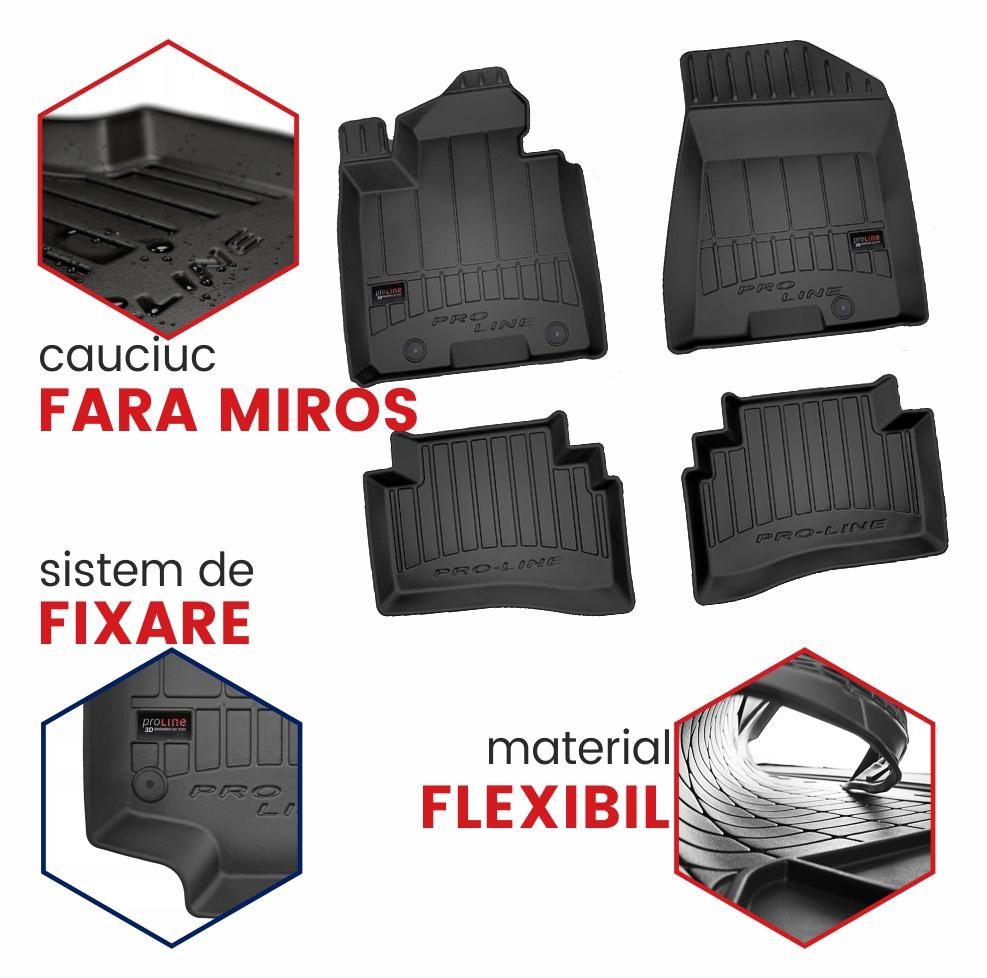 Covorase tip tavita 3D Porsche Cayenne III, caroserie SUV, fabricatie 11.2017 - prezent - 3