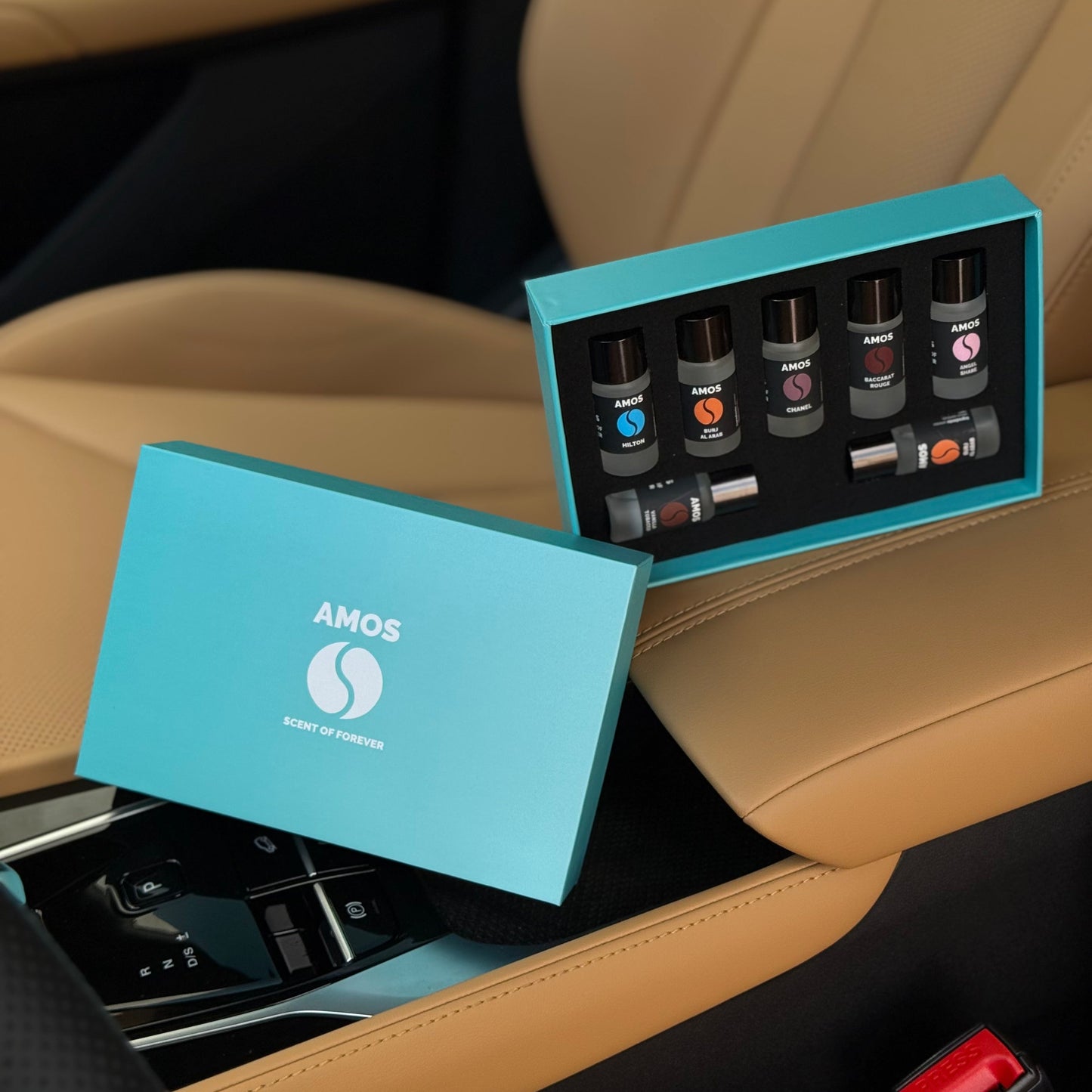 Amos Mini Blue - set 7 parfumuri de rezervă - Auto Alorria