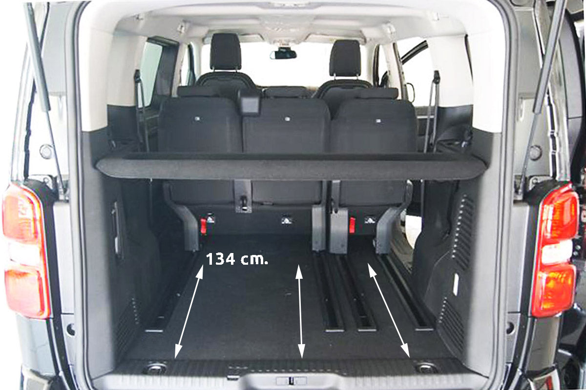 Tavite portbagaj Fiat Scudo E-, caroserie van, an fabricatie 12.2021 - prezent, ampatament l2 mediu, in spatele randului 2 (scaune culisate in spate) | 193519