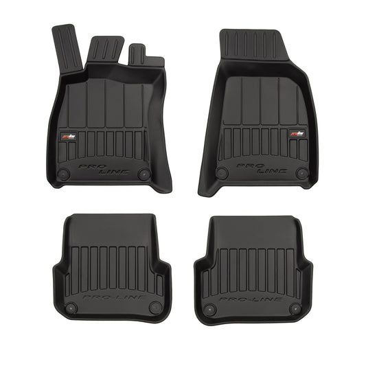 Covorase auto tip tavita Audi A6 C6 fabricatie 03.2004 - 2008, caroserie sedan, inainte de facelift, distanța dintre prinderile din spate: 37.5 cm #1 - Auto Alorria
