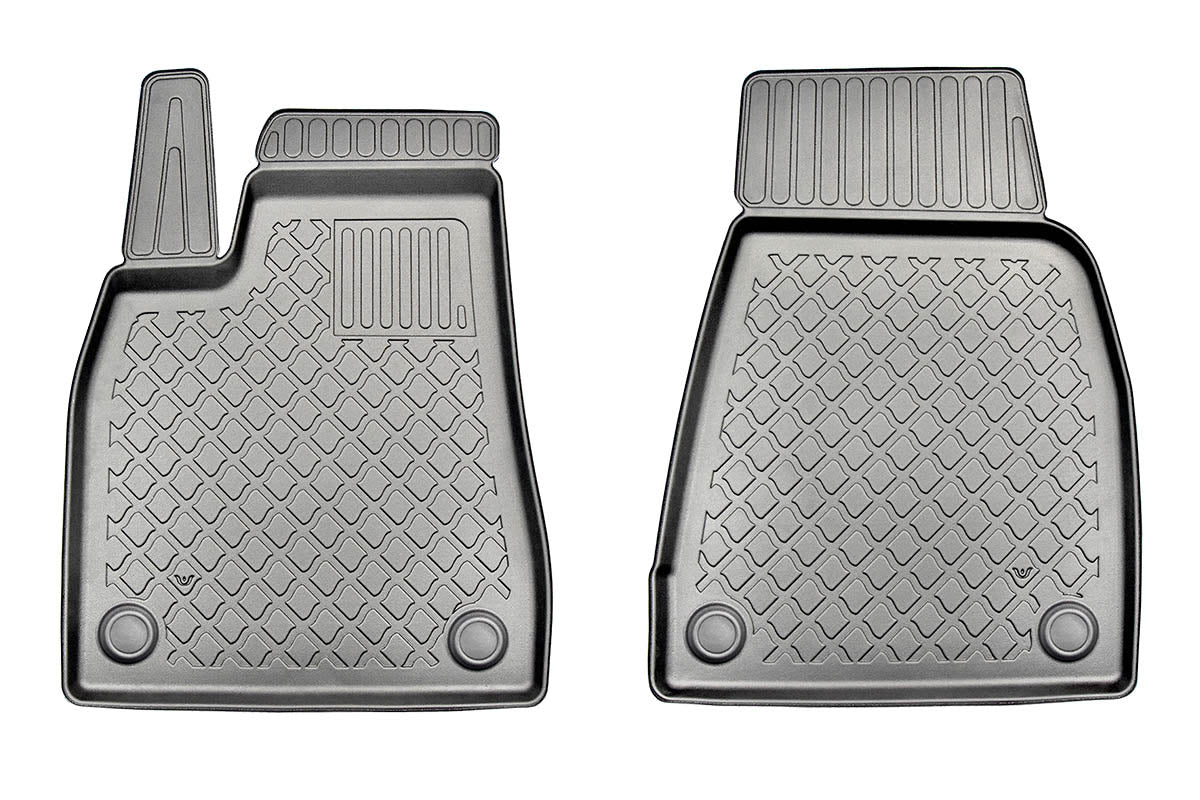Covorase auto tip tavita Tesla Model X, an fabricatie 10.2016 - 12.2020, caroserie suv 6-7 locuri, covorase fata | 653861