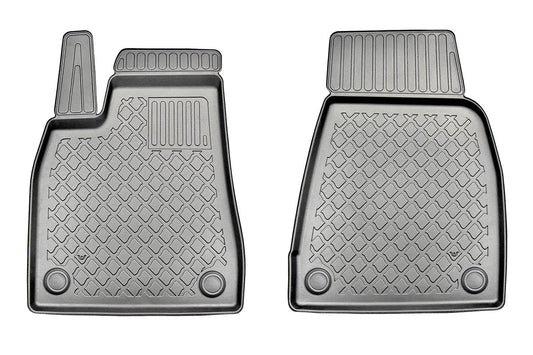 Covorase auto tip tavita Tesla Model X, an fabricatie 10.2016 - 12.2020, caroserie suv 6-7 locuri, covorase fata | 653861