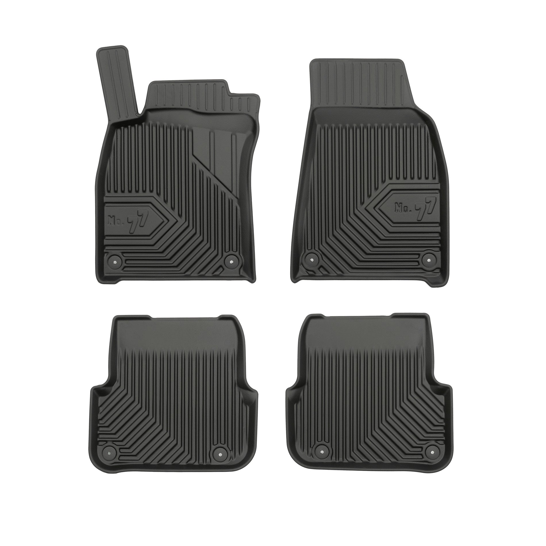 Covorase auto tip tavita Audi A6 C6 fabricatie 03.2006 - 2011, caroserie combi, dupa facelift, distanța dintre prinderile din spate: 34.5 cm #2 - Auto Alorria