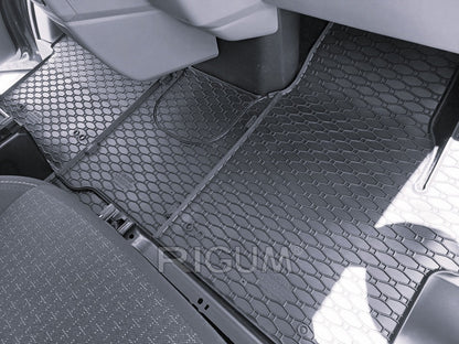 Covorase auto Volkswagen T7 Caravelle fabricatie 2025 - prezent, caroserie van, 2 locuri, tunel inclus #1 - Auto Alorria