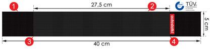 SUPORT PENTRU PORTBAGAJ, 40 CM, NEGRU
