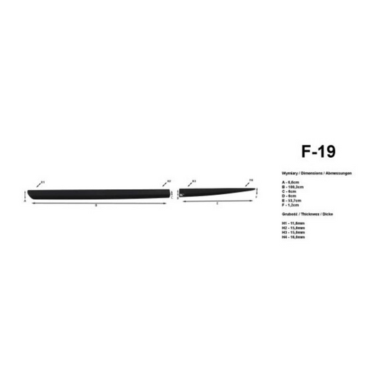 Bandouri laterale Ford Focus IV, an fabricatie 09.2018 - prezent, caroserie hatchback | F-19