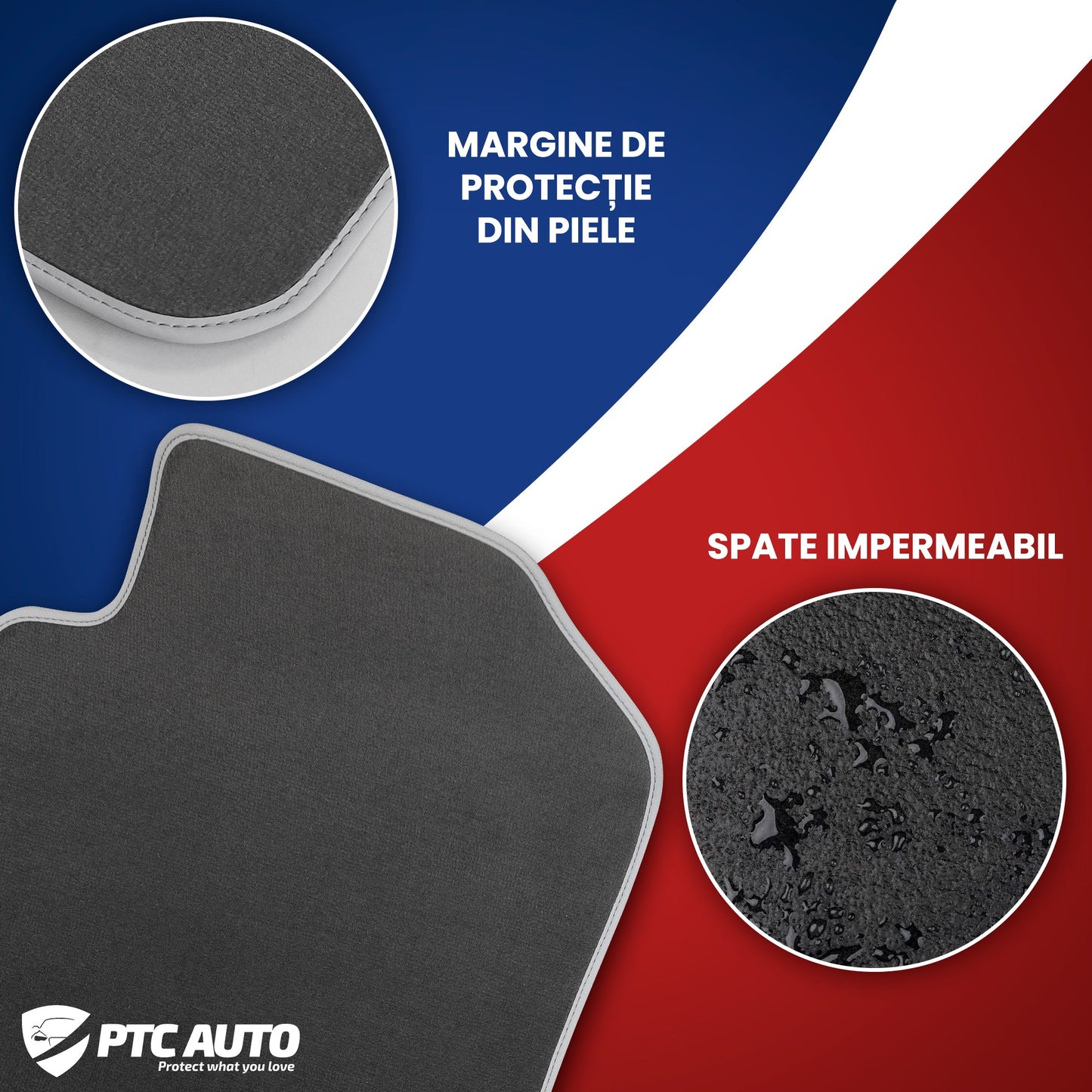 Covorase auto mocheta (gri) Lancia Ypsilon fabricatie 2011 - prezent, caroserie hatchback, sistme de prindere standard - 3
