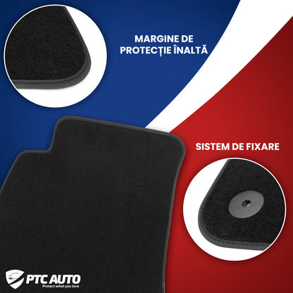 Covorase auto mocheta (negru) Cupra Formentor Ateca fabricatie 09.2016 - prezent, caroserie suv, sistem de prindere rotund - 2