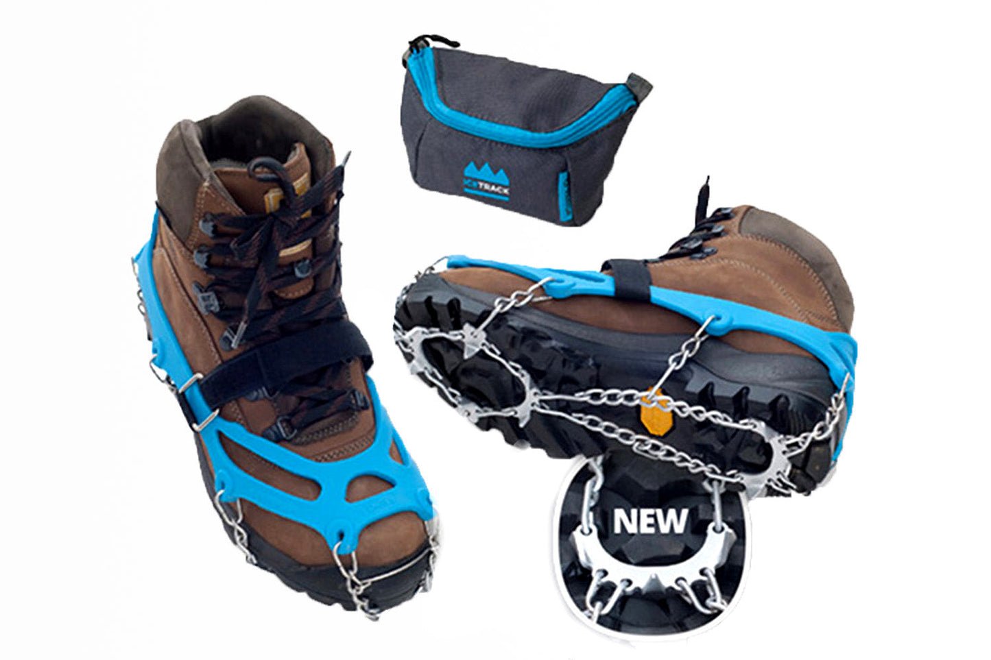 Crampoane antialunecare Veriga ICE TRACK NEW pentru incaltaminte  - marimea L (41 - 45)