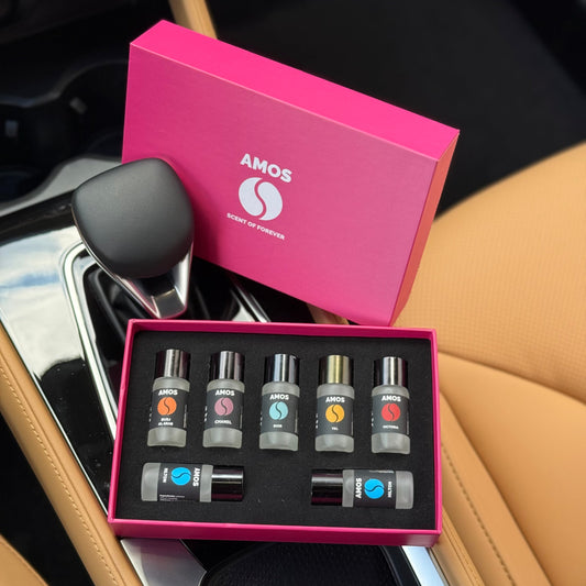 Amos Mini Pink - set 7 parfumuri de rezervă - Auto Alorria