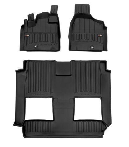Covorase auto tip tavita Dodge Grand Caravan, an fabricatie 2007 - 2020, caroserie van scaune tip bucket, consola superioara | 3D409941