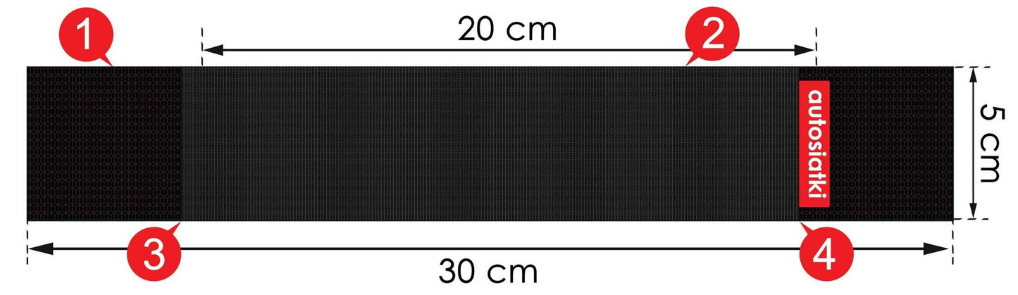 SUPORT PENTRU PORTBAGAJ, 30 CM, NEGRU