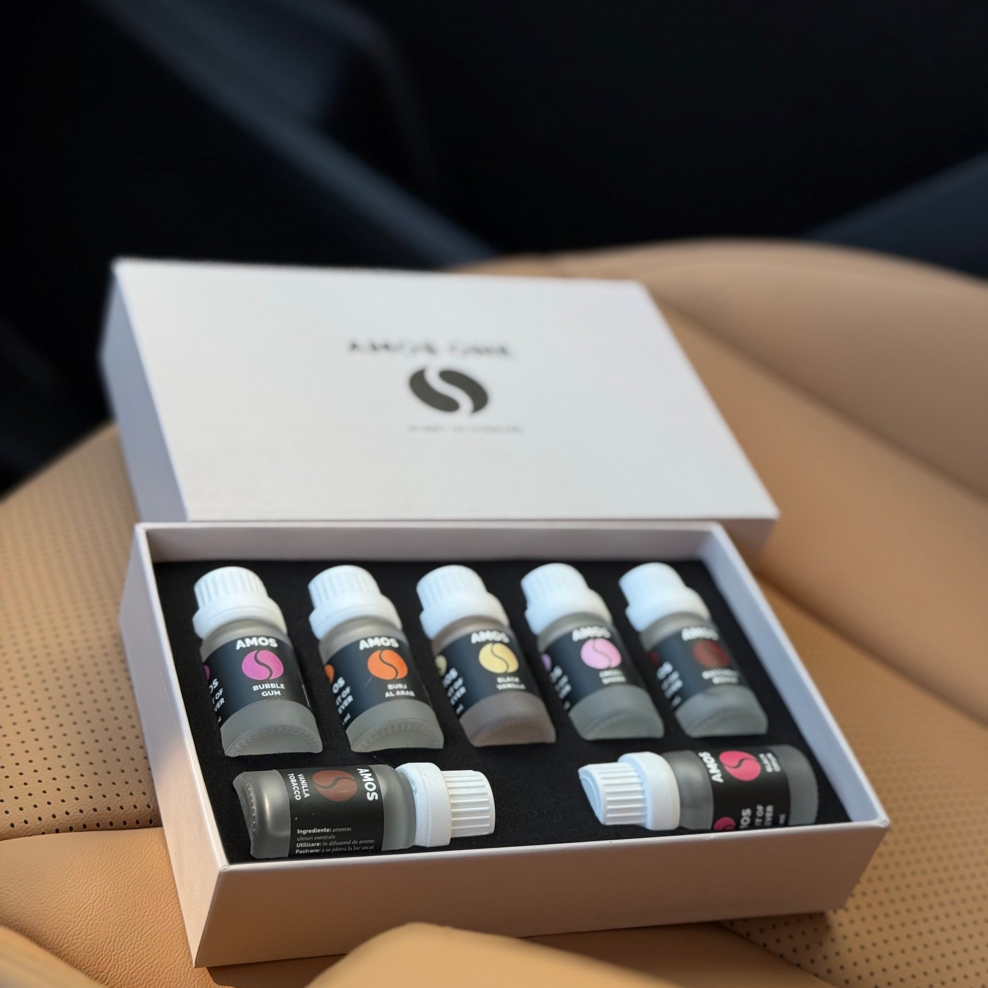 Amos One White - set 7 parfumuri de rezervă - Auto Alorria