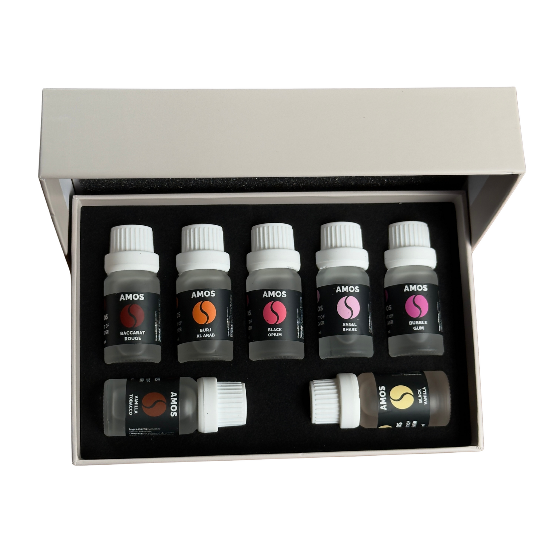 Amos One White - set 7 parfumuri de rezervă - Auto Alorria