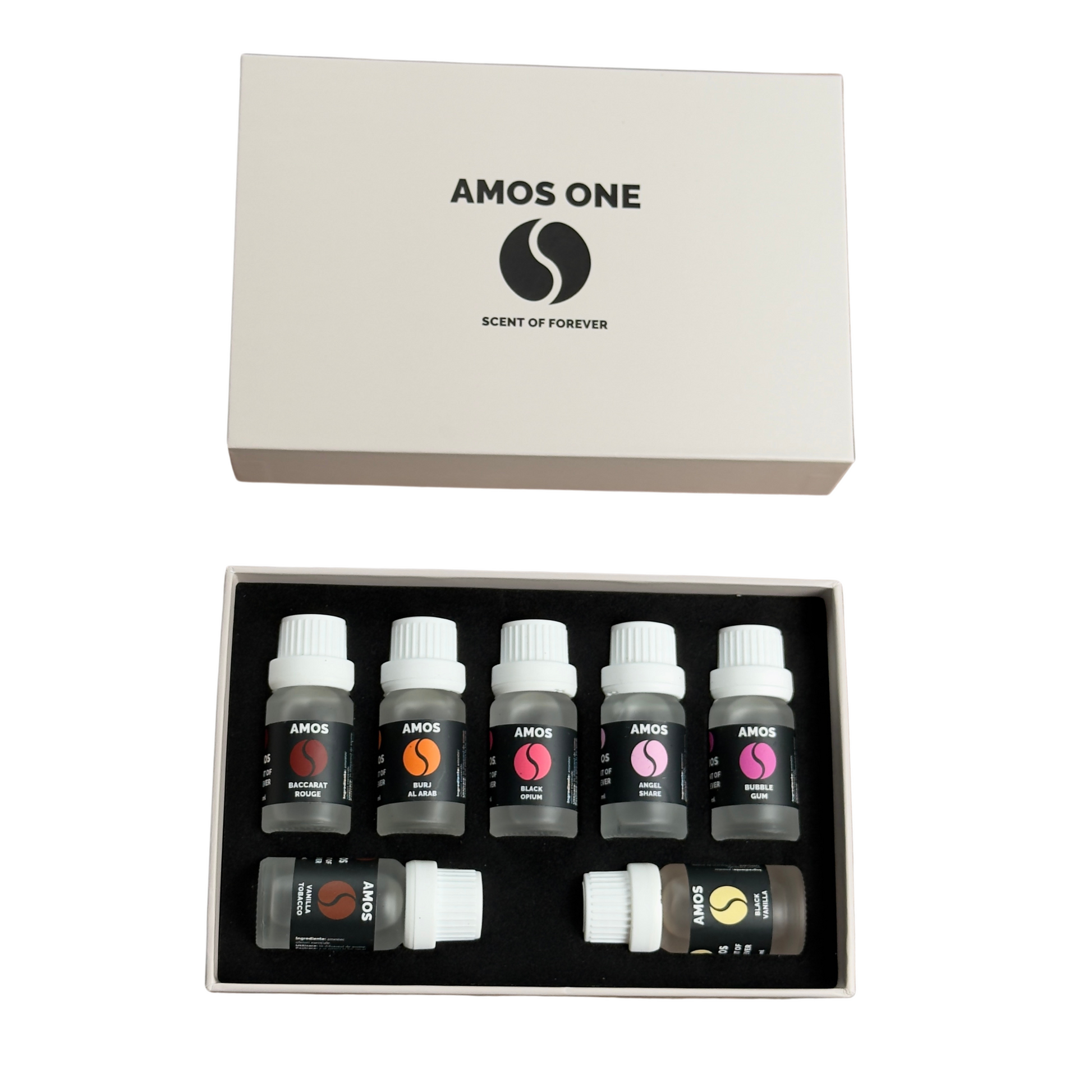Amos One White - set 7 parfumuri de rezervă - Auto Alorria