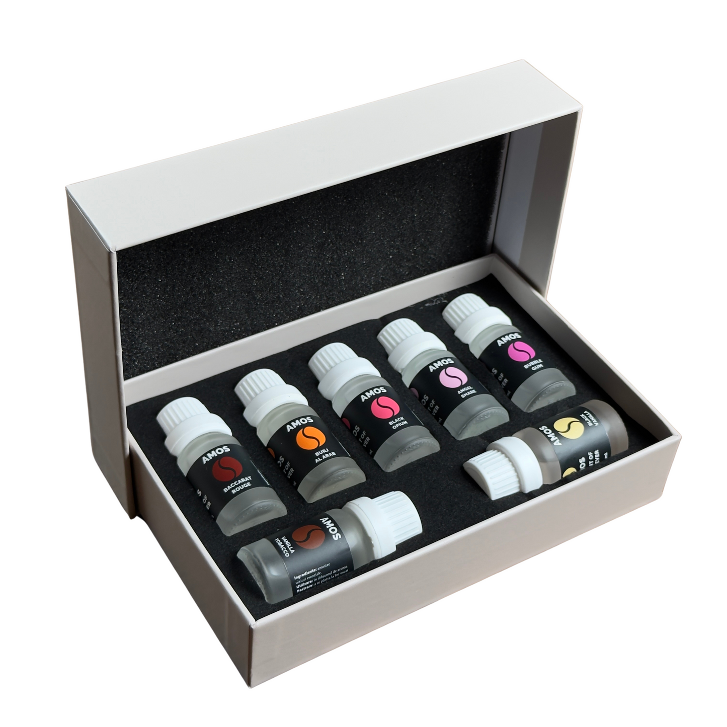 Amos One White - set 7 parfumuri de rezervă - Auto Alorria